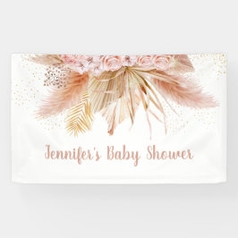 Lona Pampas Grass Pink Gold Floral Baby Shower