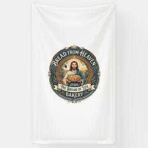 Lona Pan Del Cielo Jesús Pan De Vida Panadería Cristian