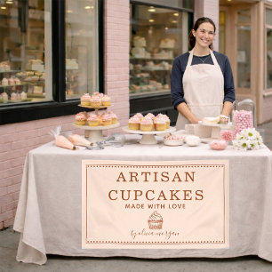 Lona Panadería de Cupcakes Utensilios de Cocina Banner 