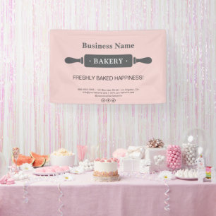 Lona Panadería Rolling Pin Pink Business