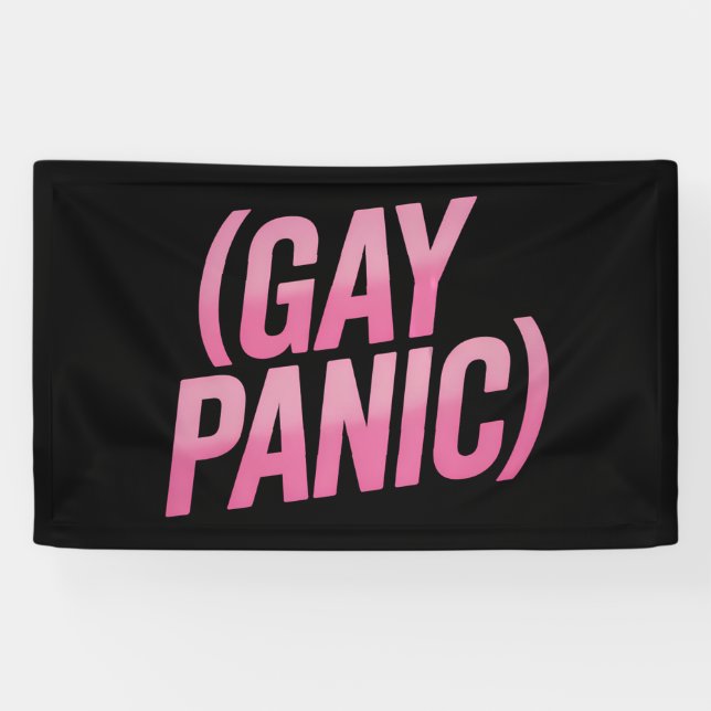 Lona Pánico Gay Protesta Orgullo LGBTQ (Horizontal)