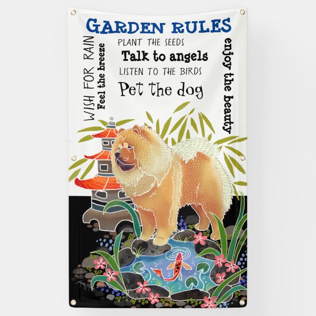 LONA PANTALLA/RÓTULO DE JARDÍN SONGMAO CHOW 3X5 (Vertical)