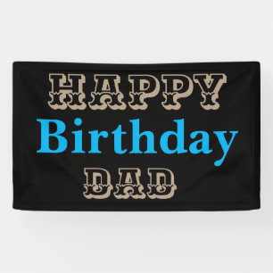 Lona Papá del feliz cumpleaños occidental
