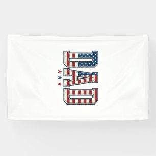 Lona Papá Patriótico Bandera Americana Diseño Vector Vi