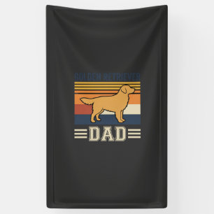 Lona Papá Retriever Dorado Perro Retro