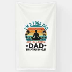 Lona Papá Yoga Vintage Atardecer Divertido Diseño de Ca