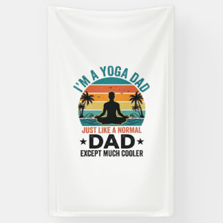 Lona Papá Yoga Vintage Atardecer Divertido Diseño de Ca