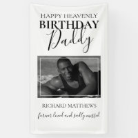 Papi de cumpleaños celestial | Cartel conmemorativ