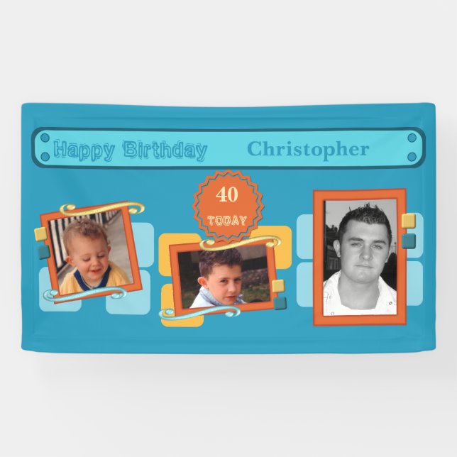 Lona Para los hombres 40.ª adición de fotos nombre fies (Horizontal)