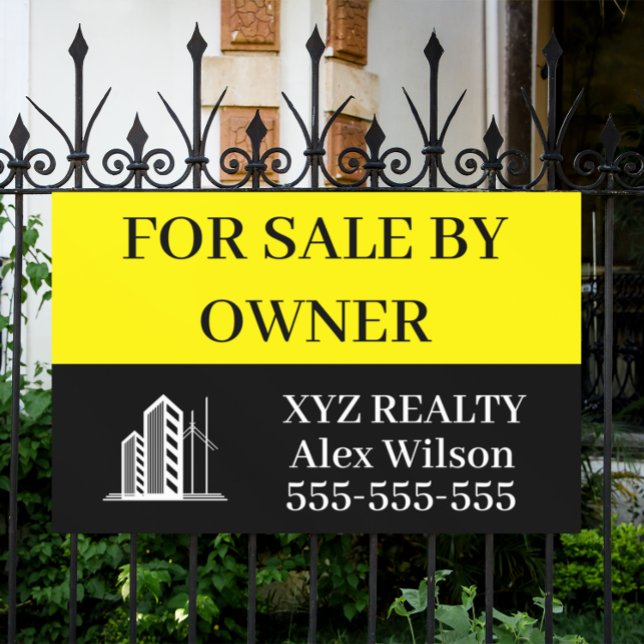 LONA PARA VENTA LOGOTIPO DE NEGOCIOS INMOBILIARIO (Professional Real Estate for sale banner)
