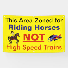 Lona Pare el tren de alta velocidad de destruir América