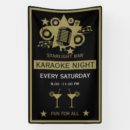 Lona Pared de Promoción de Karaoke