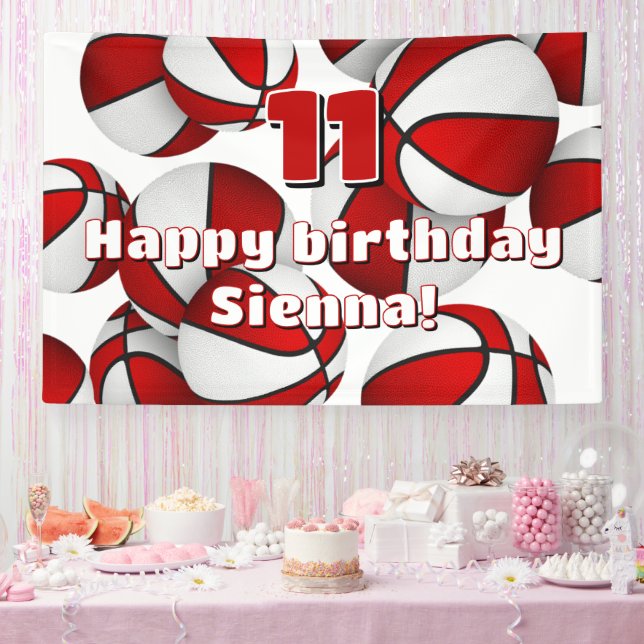 Lona partido de cumpleaños de jugador de baloncesto bla (Fiesta)