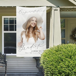 Lona Partido de Graduación de Fotos Mínimo Moderno en G