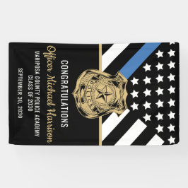 Lona Partido de Graduación de Oficiales de Policía Líne