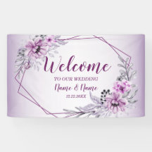 Partido de la Boda de Bienvenida Pink Floral Viole