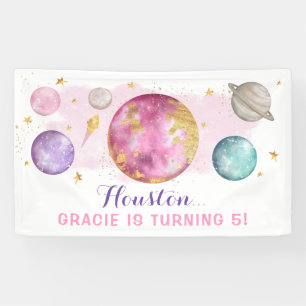 Lona Partido de los Años de Oro Rosado de Galaxia del E
