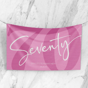 Lona Partido de los Setenta y Setenta Años Rosados