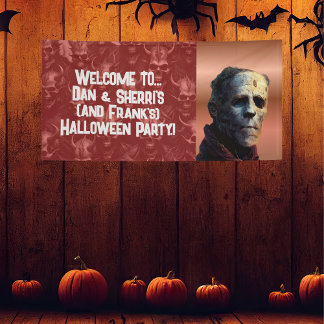 Lona Partido Frankenstein Halloween