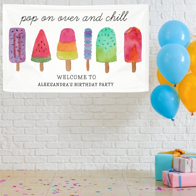 Lona Pasar Y Chill Popsicle Birday Party (Subido por el creador)