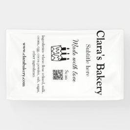 Lona pastel de panadería agregar ingredientes hechos co