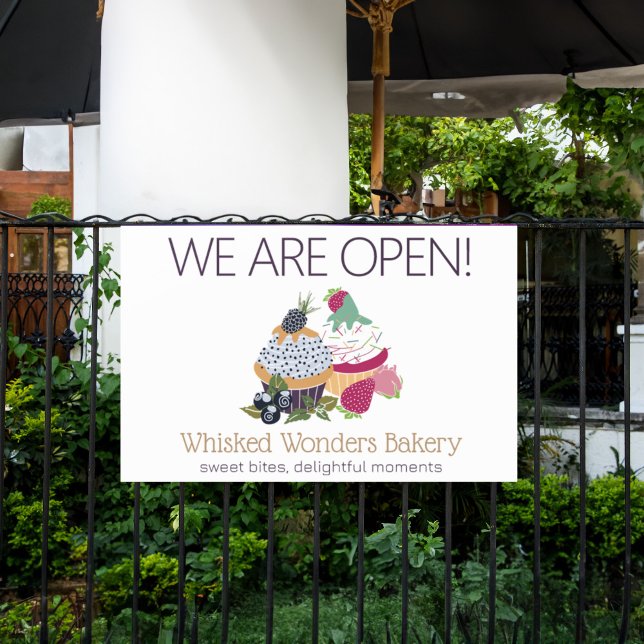 Lona Pastel de pastelería (Cupcake Bakery Chef Banner)