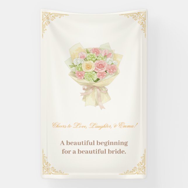 Lona Pastel Floral Bridal pastel bouquet Elegant  (Vertical)