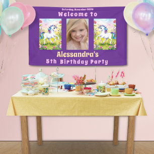 Lona Pastel Mágico Cumpleaños Personalizado Foto
