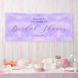 Lona Pastel Nubes Púrpura Lilac Ducha De Novias