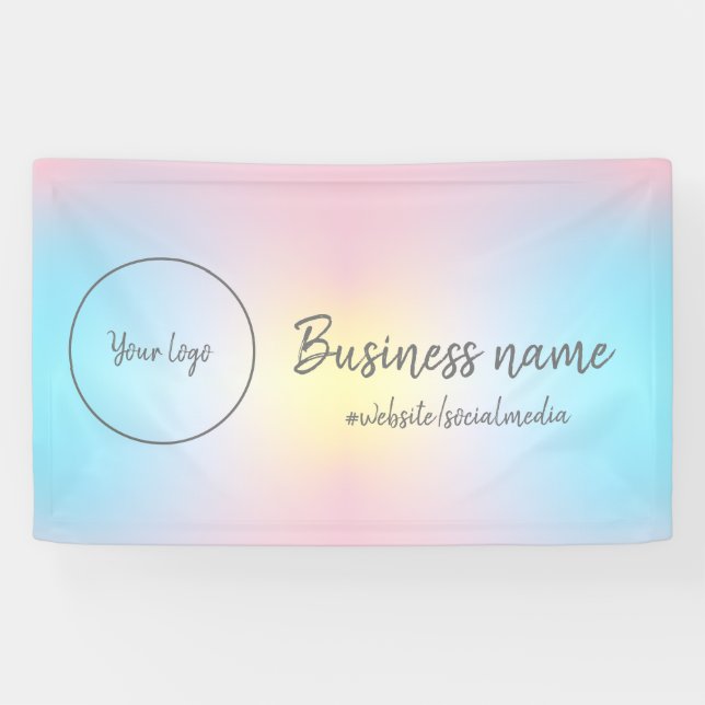 Lona Pastel Rainbow Business (Horizontal)