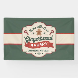 Lona Pasteles de panadería Gingerbread festivo galletas