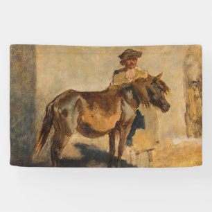 Lona Pastor Con Un Caballo (Equino)