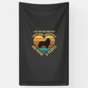 Lona Pastores de las Islas Shetland Retro Corazón Amant