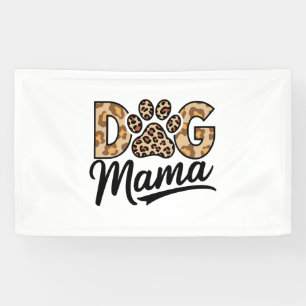 Lona Pata de estampado de leopardo amante de perros