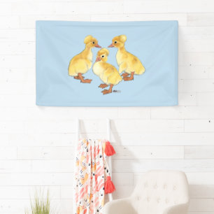 Lona Patitos blancos crestados