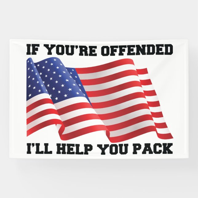 Lona Patriota estadounidense (Horizontal)