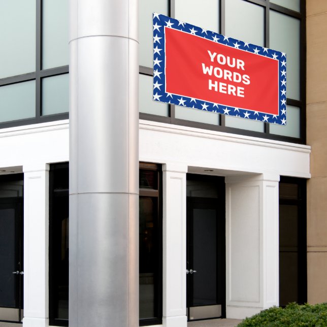 Lona Patriótico personalizado (Edificio exterior)