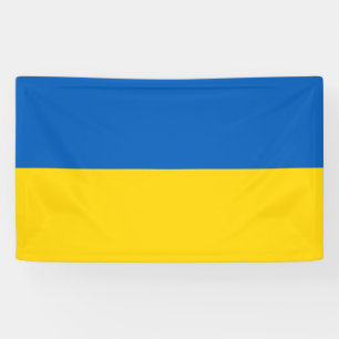 Lona Patriótico ucraniano de la bandera de Ucrania