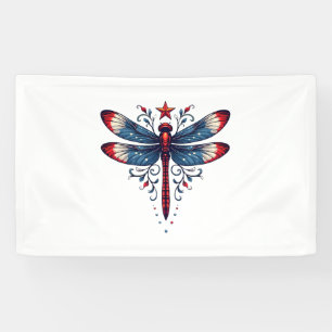 Lona Patriotismo de la librena de la bandera estadounid
