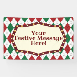 Lona Patrón Argyle navidades