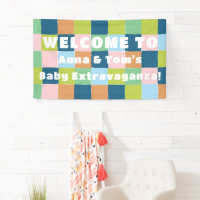 Patrón de bloqueo de comprobadores coloridos Baby 