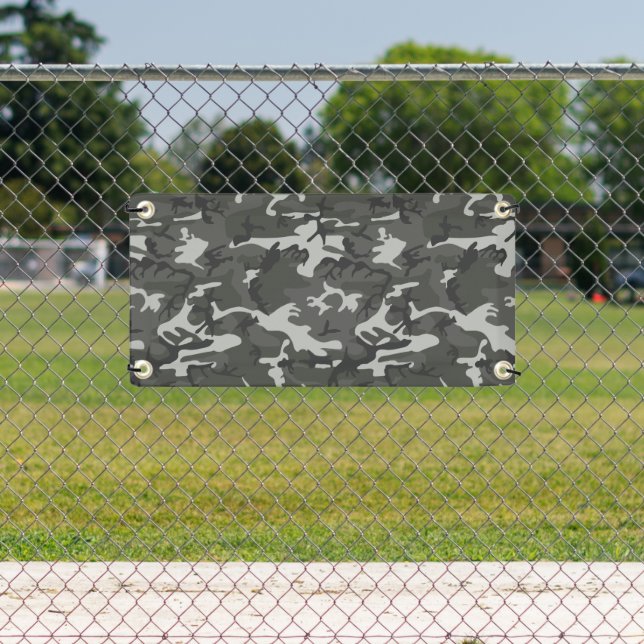 Lona Patrón de camuflaje gris, patrón militar, ejército (in situ)