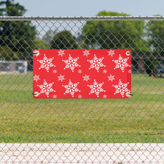 Lona Patrón de copos de nieve, copos de nieve blancos,  (in situ)