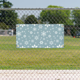 Lona Patrón de copos de nieve, copos de nieve blancos, 