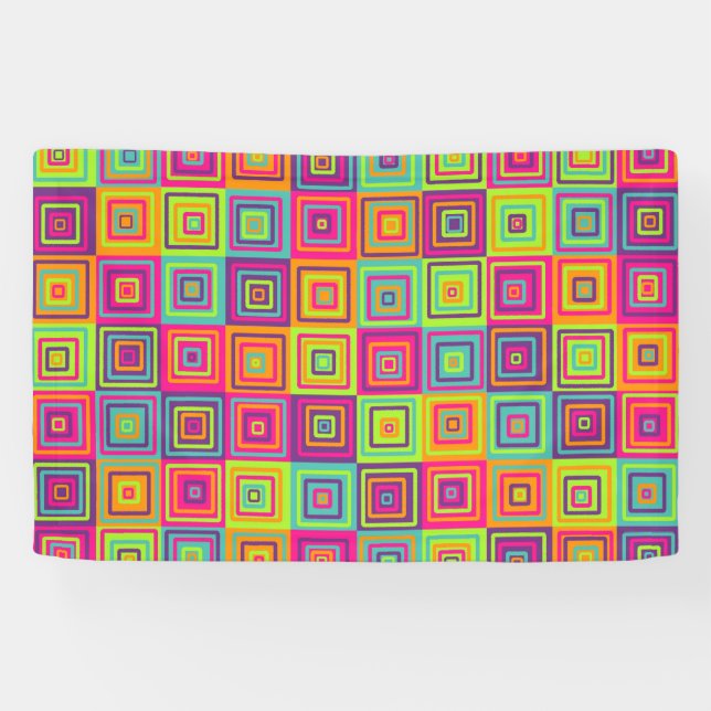 Lona Patrón de cuadrados (Horizontal)