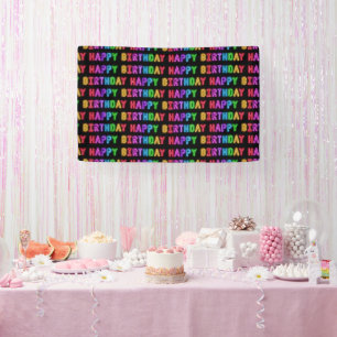 Lona Patrón de cumpleaños feliz