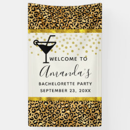 Lona Patrón de estampado de leopardo exótico y salvaje