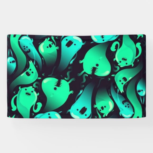 Lona Patrón de fantasma (Horizontal)