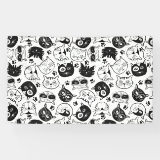 Lona Patrón de gato lindo gato de casa, Maine Coon