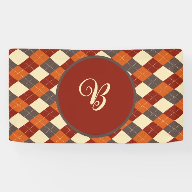 Lona Patrón de Gingham otoño/otoño (Horizontal)